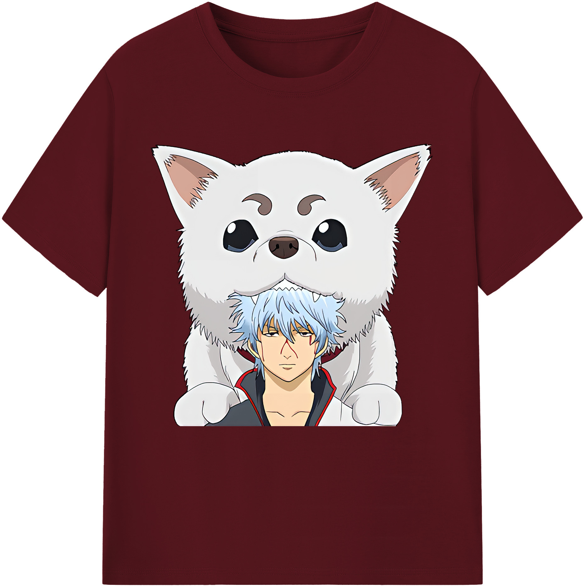 （画像用） ぎんたま 坂田銀時（さかたぎんとき） 神楽 志村新八（しむら しんぱち） GINTAMA Sakata Gintoki Kagura Shimura Shinpachi 綿100％半袖Tシャツ（フロントプリント）